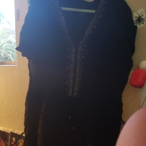 Black beaded dress
